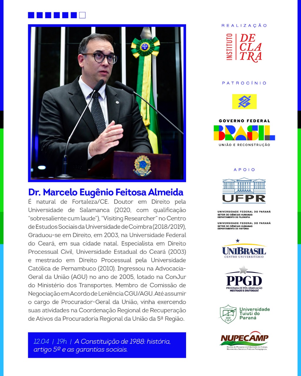 Procurador-Geral da União participa de seminário organizado pelo iDeclatra Procurador-Geral da União participa de seminário organizado pelo iDeclatra