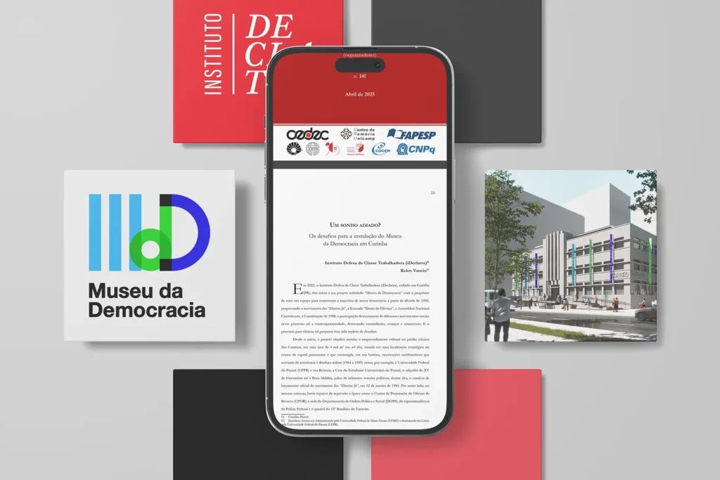 Kelen Vanzin, Jornalista do iDeclatra e Gerente do projeto Museu da Democracia, publica artigo no Centro de Estudos de Cultura Contemporânea (CEDEC) – “Um sonho adiado? Os desafios para a instalação do Museu da Democracia em Curitiba”. Kelen Vanzin, Jornalista do iDeclatra e Gerente do projeto Museu da Democracia, publica artigo no Centro de Estudos de Cultura Contemporânea (CEDEC) – “Um sonho adiado? Os desafios para a instalação do Museu da Democracia em Curitiba”.