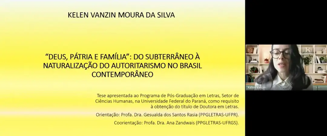 Jornalista do iDeclatra, Kelen Vanzin Moura da Silva, é aprovada em doutorado pela UFPR com pesquisa sobre a naturalização do autoritarismo no Brasil contemporâneo.